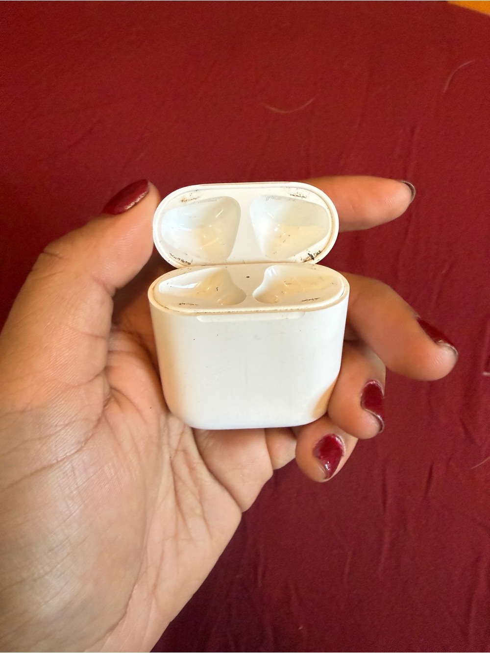 Apple White Earbud Charging Case